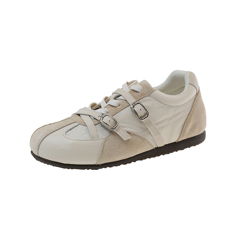 Damen Sneaker Atmungsaktiv Doppelter Riemen Sportlich