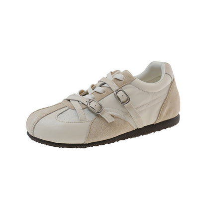 Damen Sneaker Atmungsaktiv Doppelter Riemen Sportlich