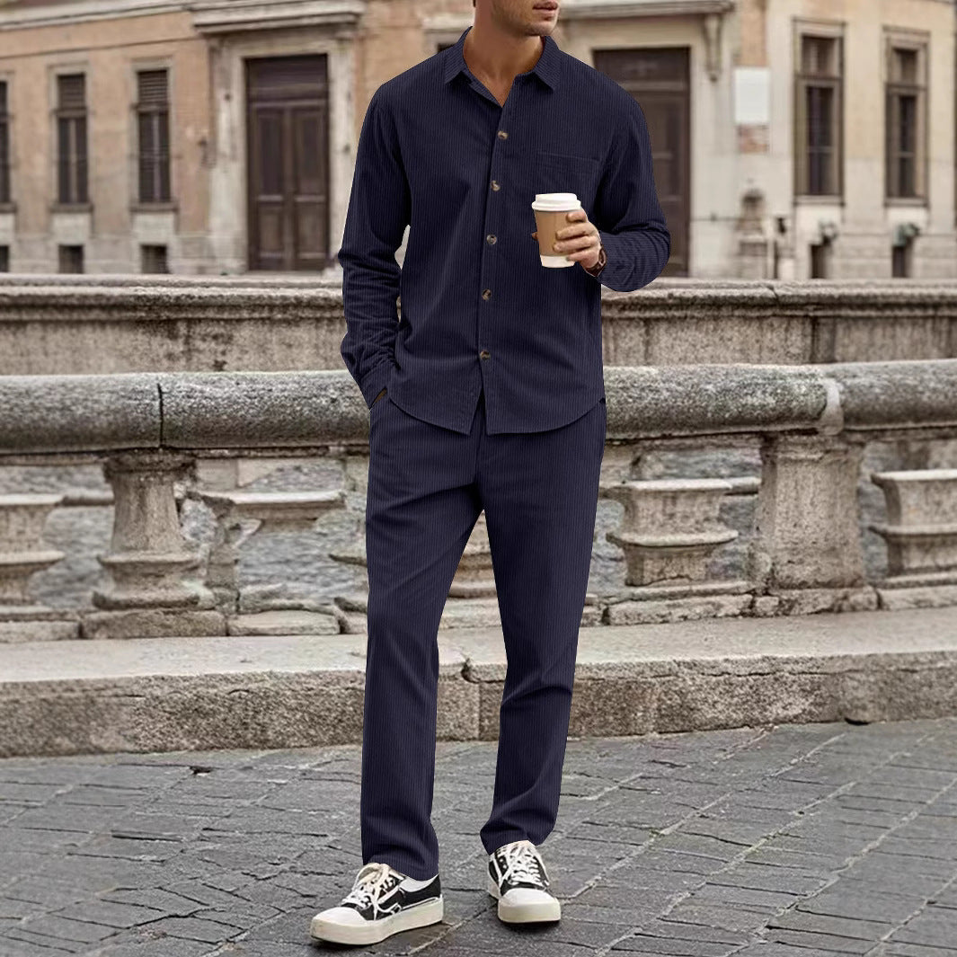 Herren Freizeitanzug Modern mit Hemd und bequemer Hose