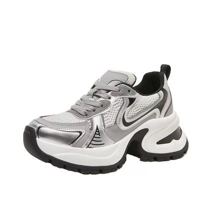 Damen Sneaker Sportlich Chunky Atmungsaktiv Komfortschuhe
