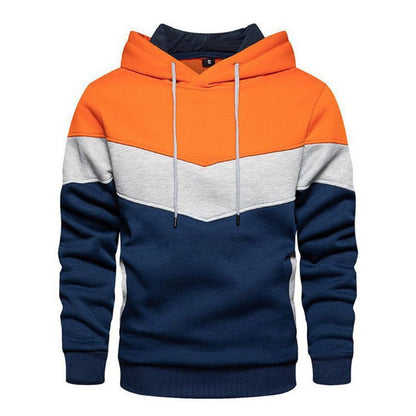 Herren Hoodie Sportlich Geometrisches Design Grau