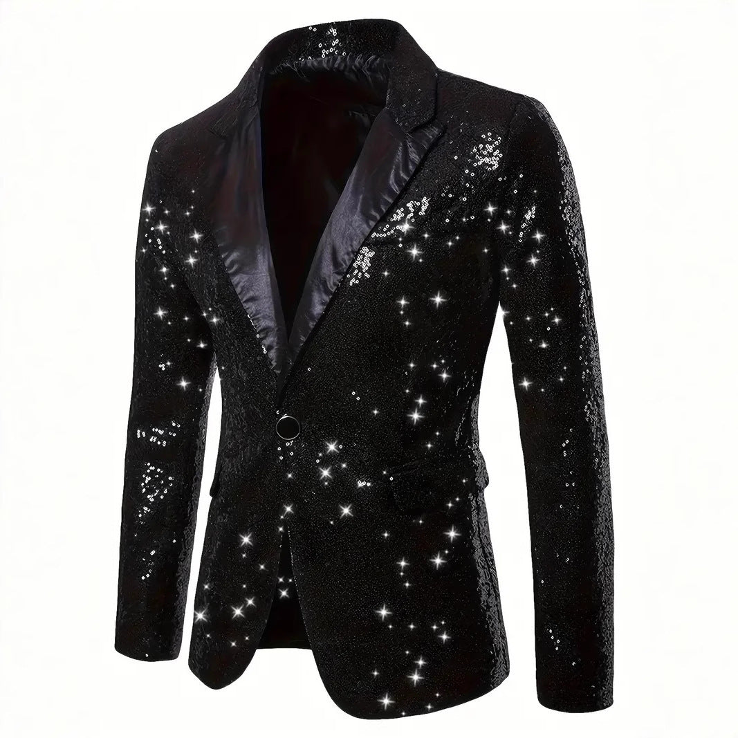 Herren Sakko Pailletten Elegant Modern Glamour - BerlinGlamour