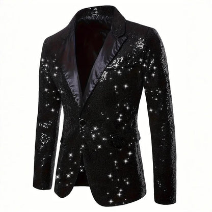 Herren Sakko Pailletten Elegant Modern Glamour - BerlinGlamour