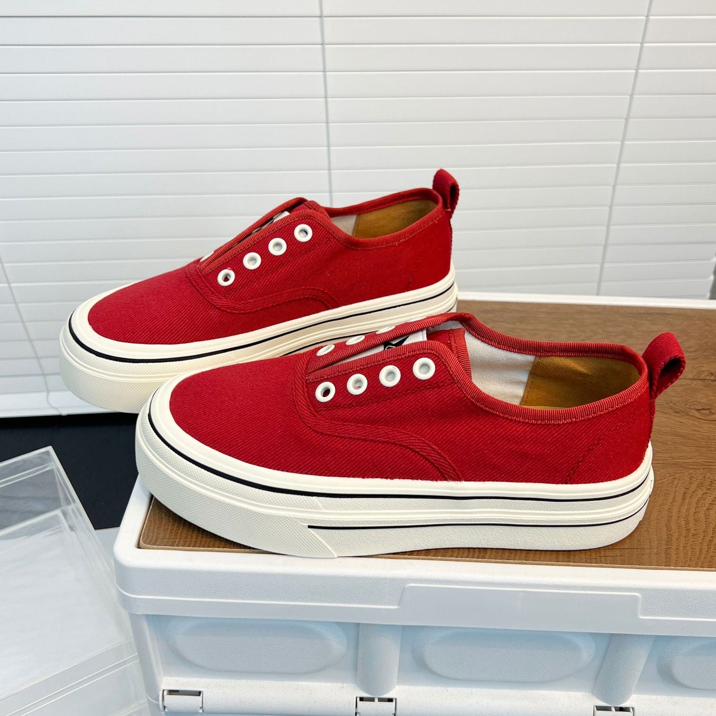 Damen Sneaker Bequem Lässig Canvas Schuhe Komfort