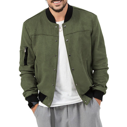 Herren Bomberjacke Modern mit Reißverschlusstaschen Elastisch