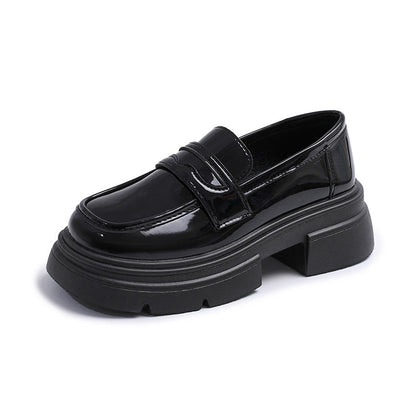 Damen Loafers PlateauSchuhe Elegante Schnalle Moderne