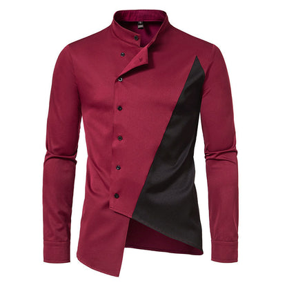 Herren Businesshemd Modern Asymmetrisch Berlin Stil