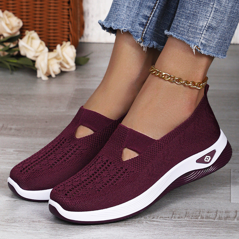 Damen Slipper Atmungsaktiv Elastisch Komfortabel