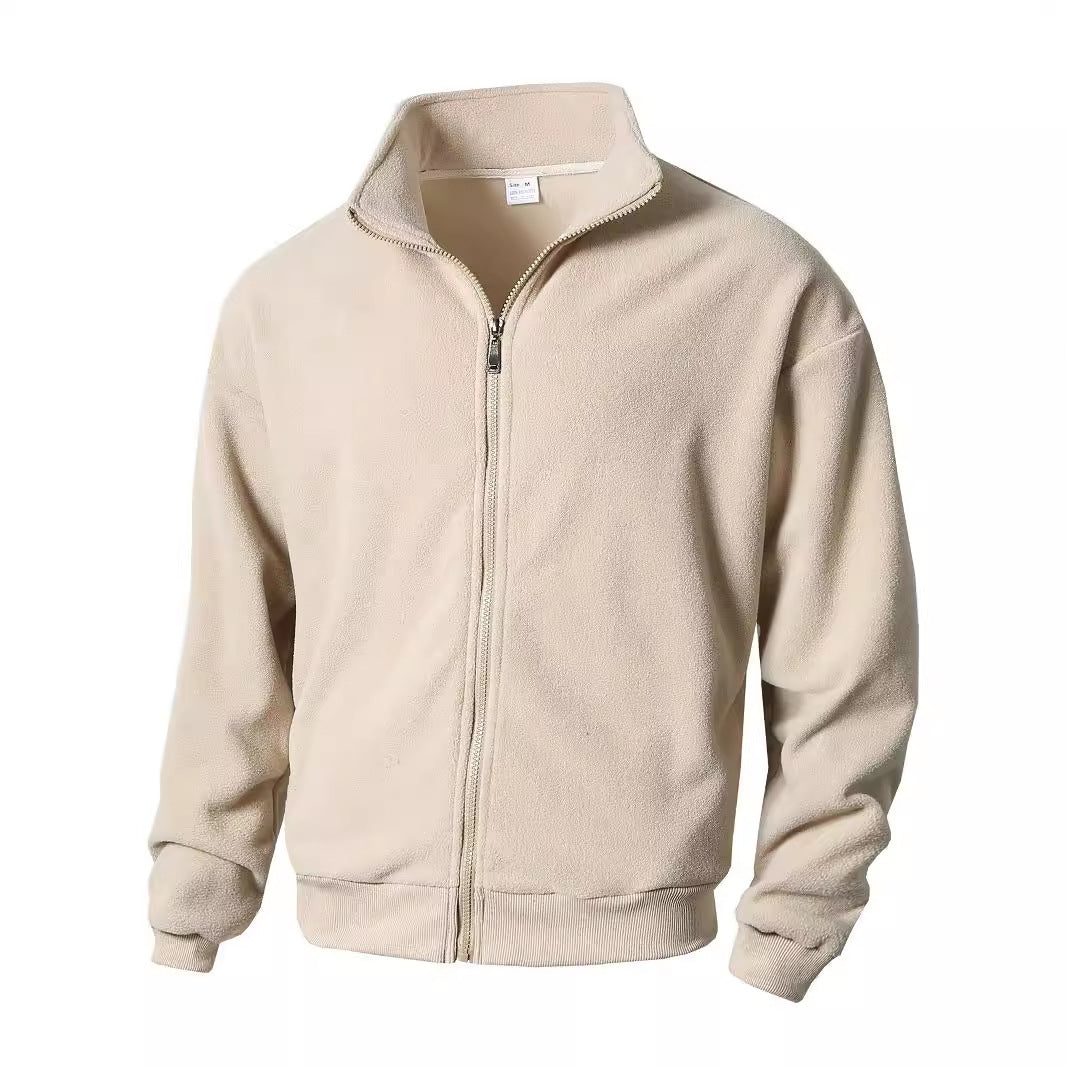 der neue Titel: Herren Fleecejacke mit hohem Kragen und Reißverschluss BerlinGlamour
