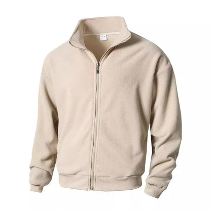 der neue Titel: Herren Fleecejacke mit hohem Kragen und Reißverschluss BerlinGlamour