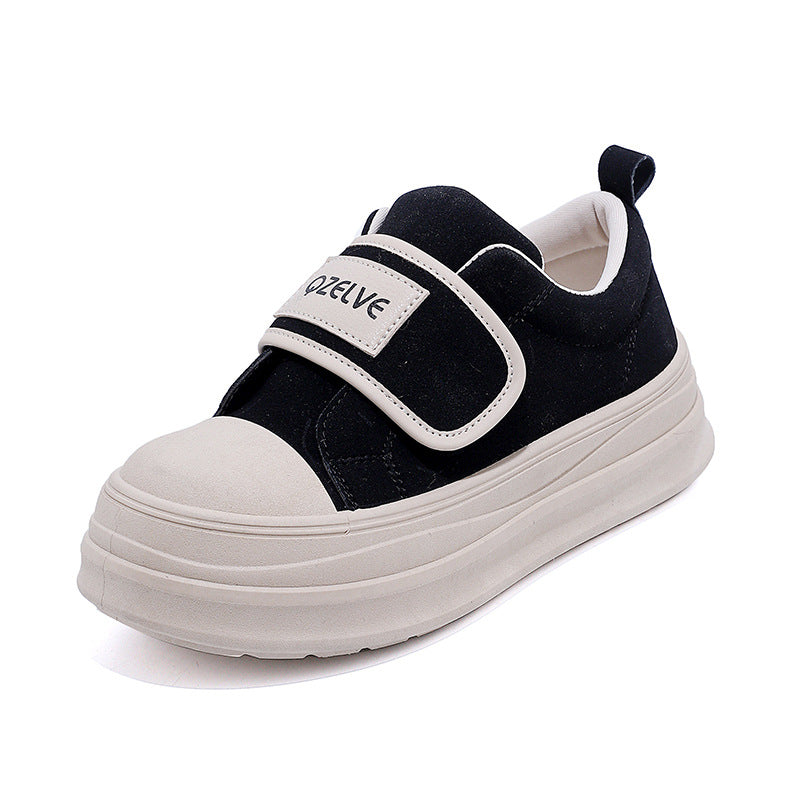 Damen Sneaker Bequem Klettverschluss Weiche Sohle