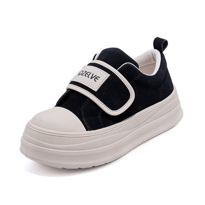Damen Sneaker Bequem Klettverschluss Weiche Sohle
