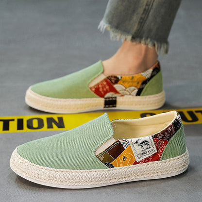 Damen Espadrilles Bequem Slip-On Sneaker Sommer