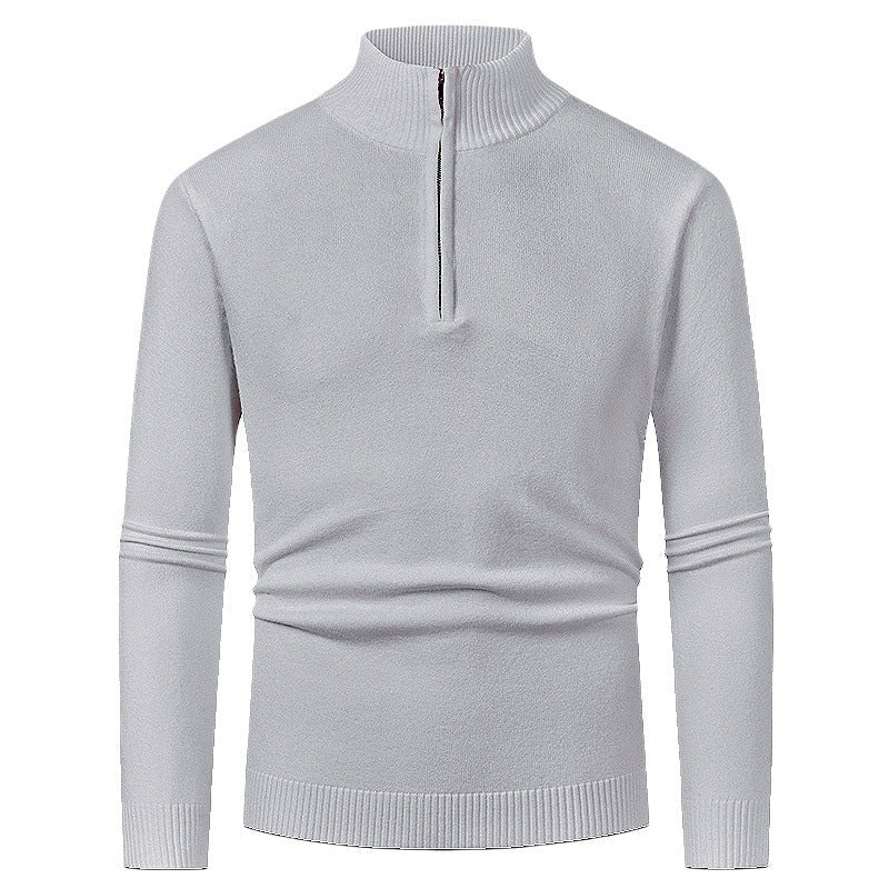 Herren Rollkragenpullover Elegent Reißverschluss Warm