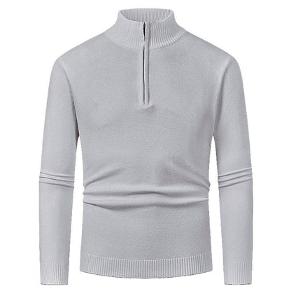 Herren Rollkragenpullover Elegent Reißverschluss Warm