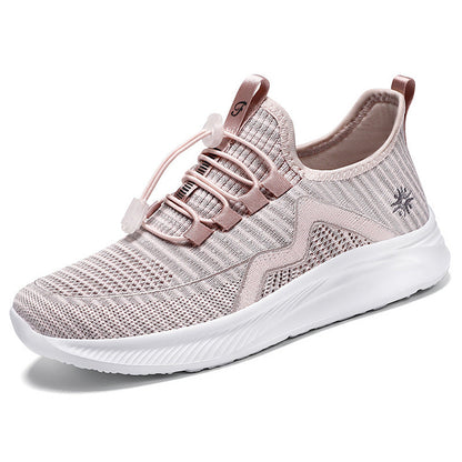 Damen Sneaker Leicht Sportliche Laufschuhe Mit Schnellschnürsystem
