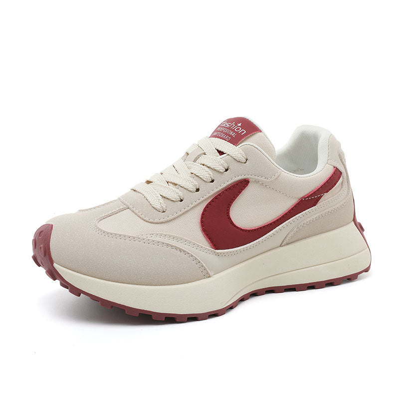 Damen Sneaker Retro Sportlich Bequem mit Dämpfung