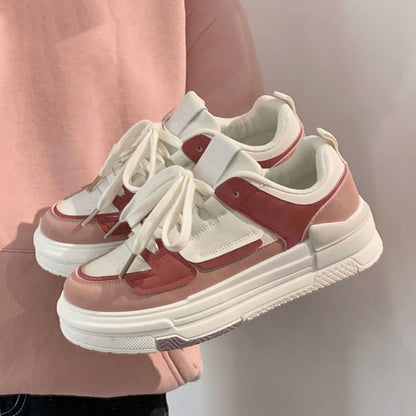 Damen Sneaker Sportlich Schnell Schnüren Laufschuhe - BerlinGlamour