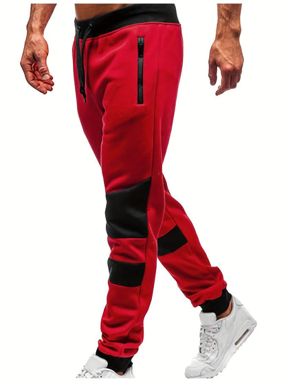 Herren Jogginghose Sportlich Mit Kontraststreifen Grau