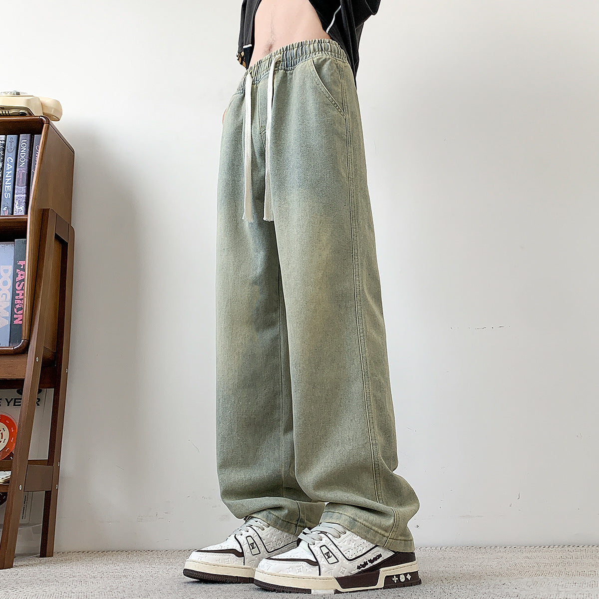 Bequeme Herren Jeanshose Lässig Modern