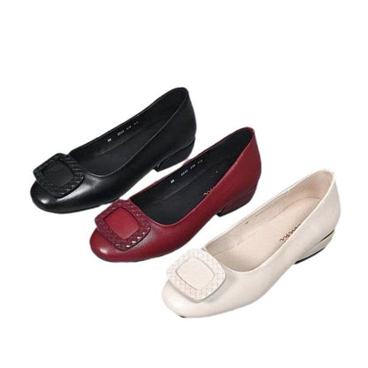 Damen Ballerinas Komfortabel mit Schnallenverzierung Elegant