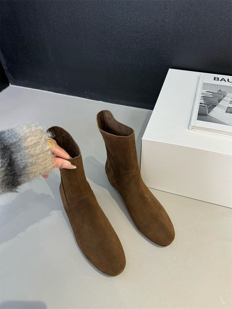 Damenschuhe Stiefeletten Weichleder Elegante Mit Schnürsenkel