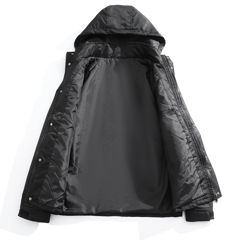 Herren Sportjacke Übergangsjacke mit Kapuze Reflektierend