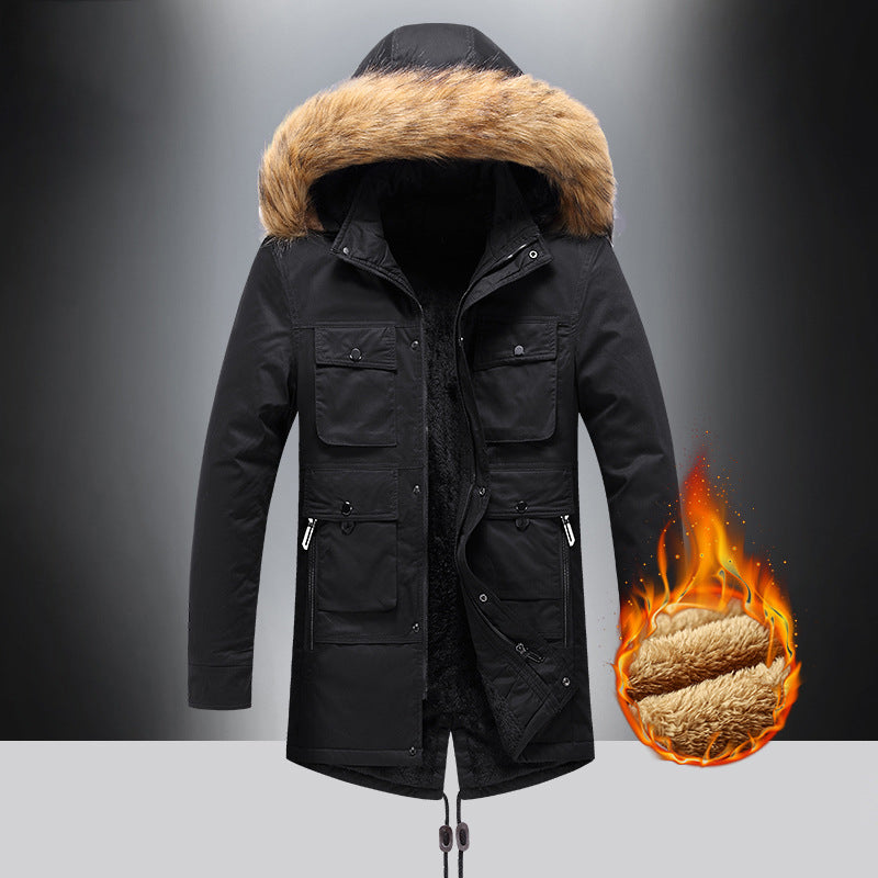 Herren Winterjacke Isoliert Warm Wasserfest