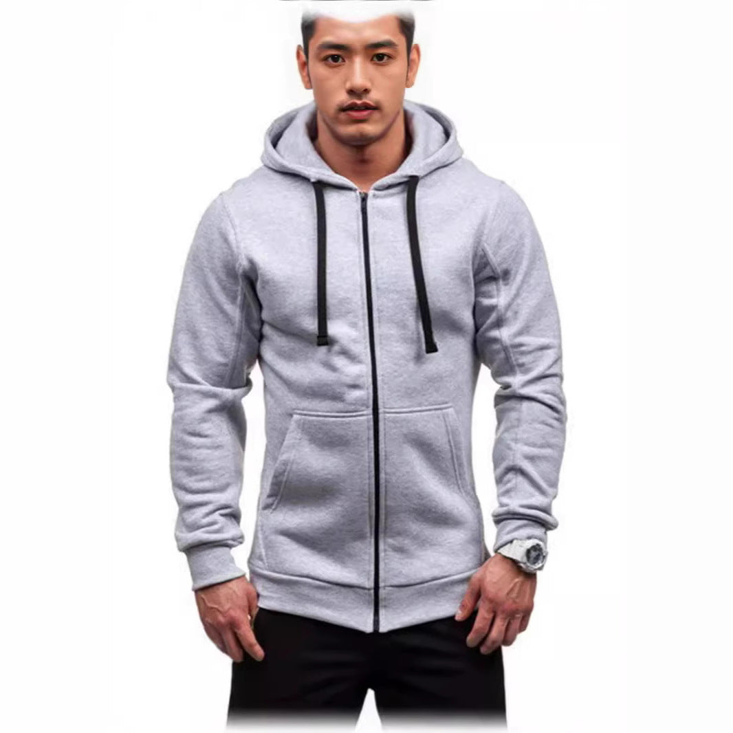 Herren Sportjacke Sweatjacke Reißverschluss Taschen Modern