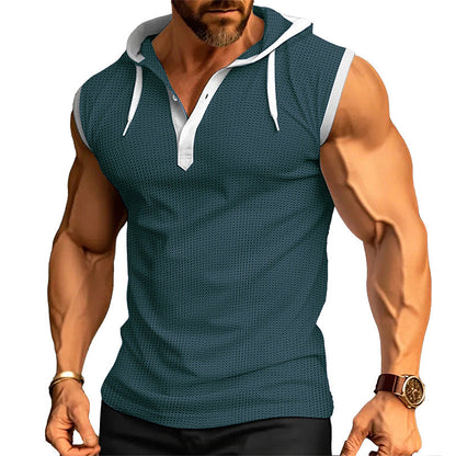 Herren Funktionsshirt Kurzarm Kapuze Sportlich