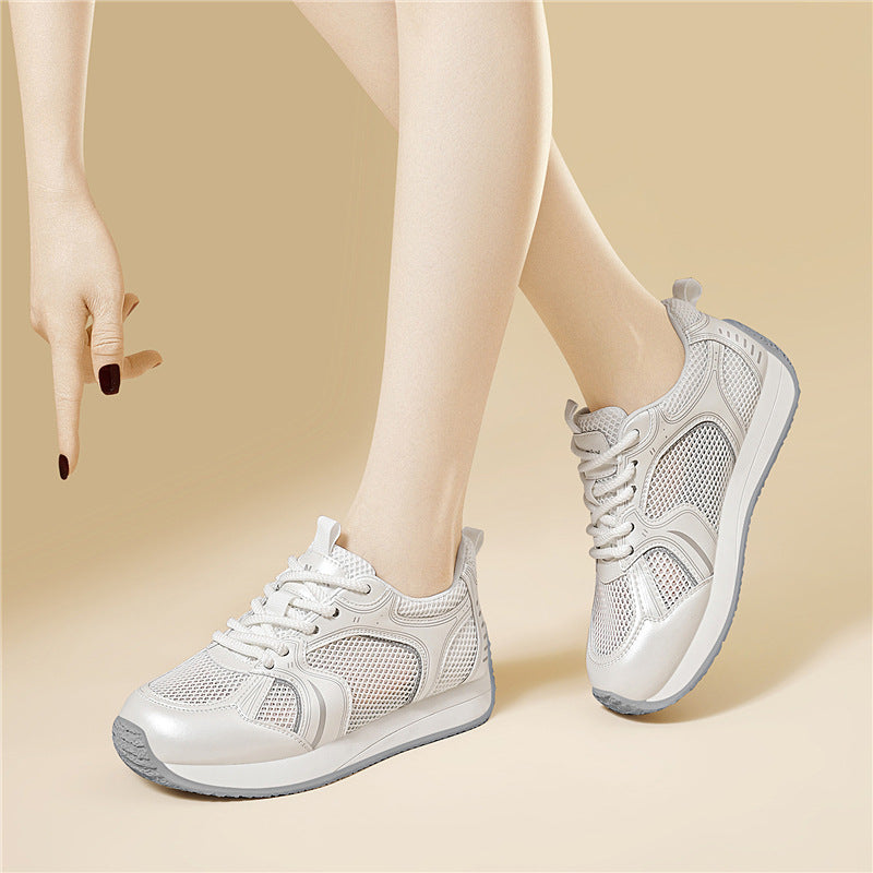 Damen Sneaker Atmungsaktiv Freizeitschuhe Mit Stoßdämpfung