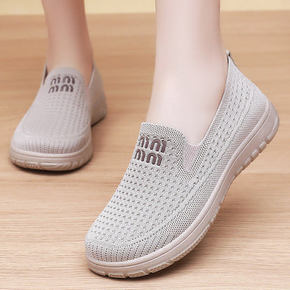 Damen Sneaker Bequem Atmungsaktiv Komfort Schuhe Sportlich