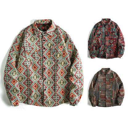 Herren Hemd Patchwork Urban Style Modern - BerlinGlamour