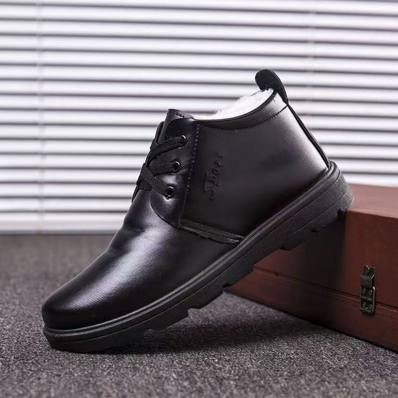 Damen Steifel Isoliert Warm Leder Winterstiefel - BerlinGlamour