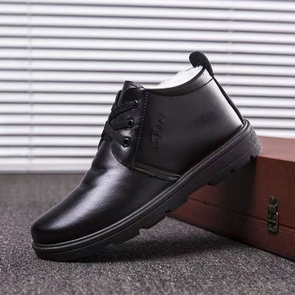 Damen Steifel Isoliert Warm Leder Winterstiefel - BerlinGlamour