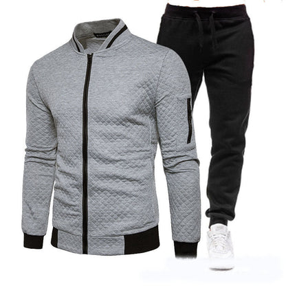 Herren Trainingsjacke Sportlich Stehkragen mit Hose