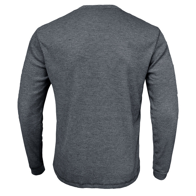 Herren T-Shirt Langarm Strukturiert Modern Berlin