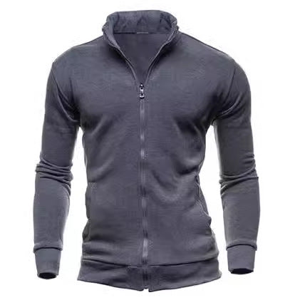 Herren Sportjacke Mit Hochem Kragen Reißverschluss Modern