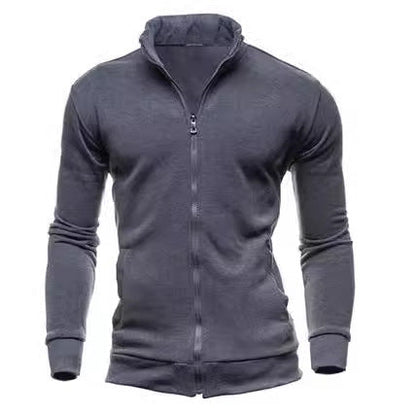 Herren Sportjacke Mit Hochem Kragen Reißverschluss Modern