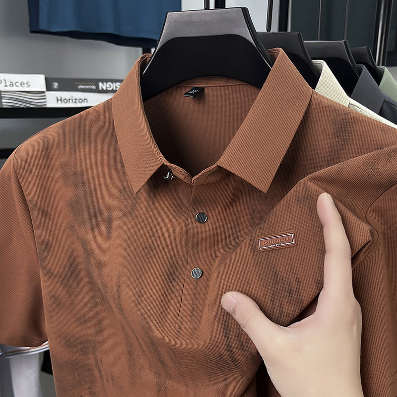 Herren Polohemd Kurzarm Piqué Stoff Modern