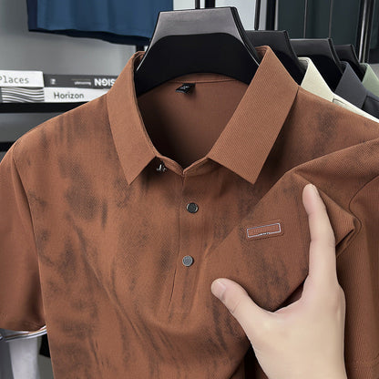Herren Polohemd Kurzarm Piqué Stoff Modern