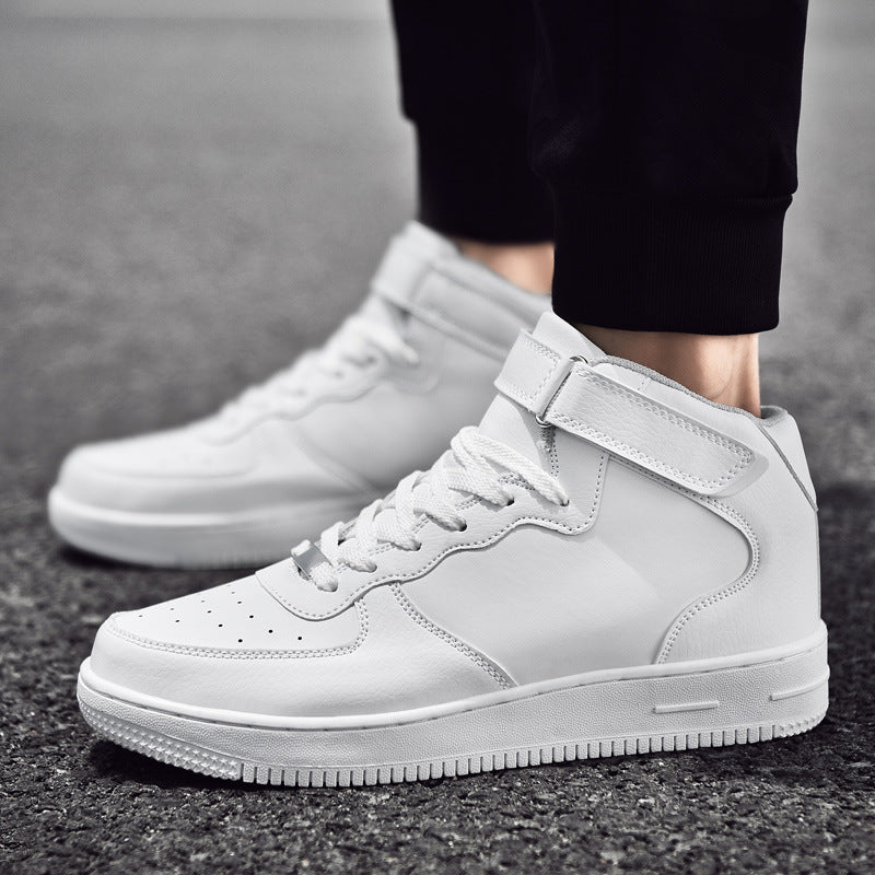 Damen Sneaker High-Top verstellbarer Klettverschluss Mode Schuhe
