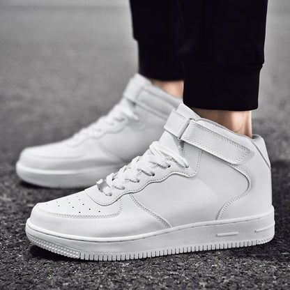 Damen Sneaker High-Top verstellbarer Klettverschluss Mode Schuhe