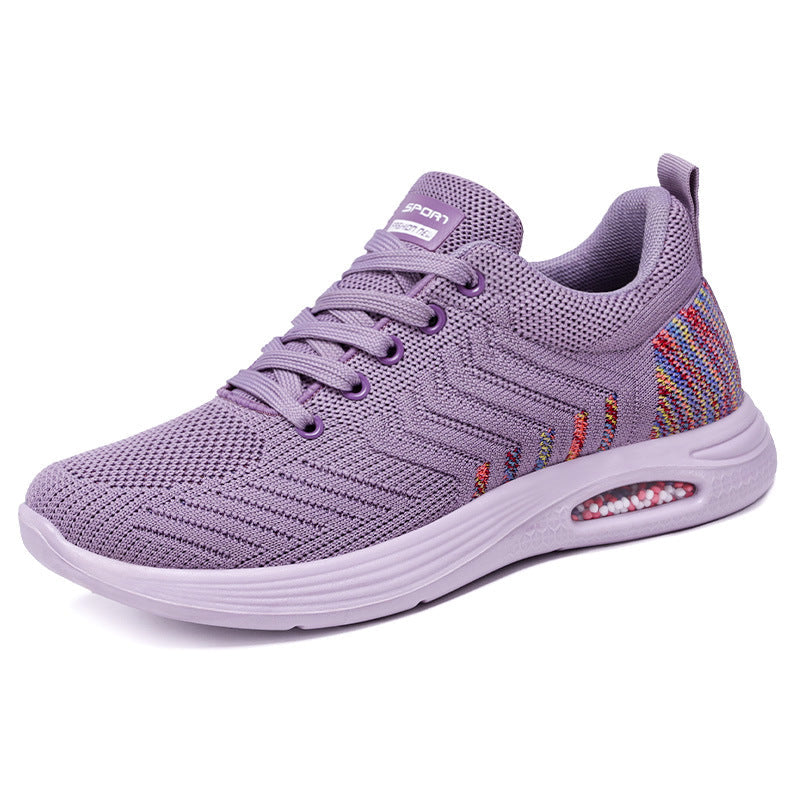 Damen Sneaker Luftgepolstert Sportlich Bequem