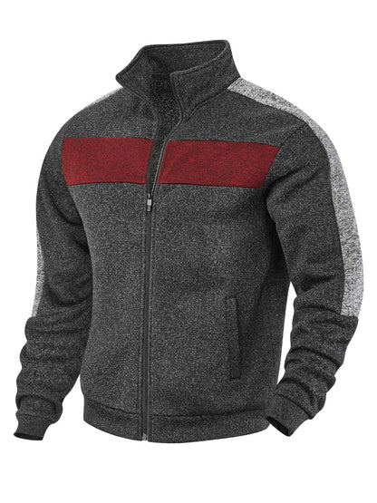 Herren Fleecejacke Sportlich Reflektierend Warm