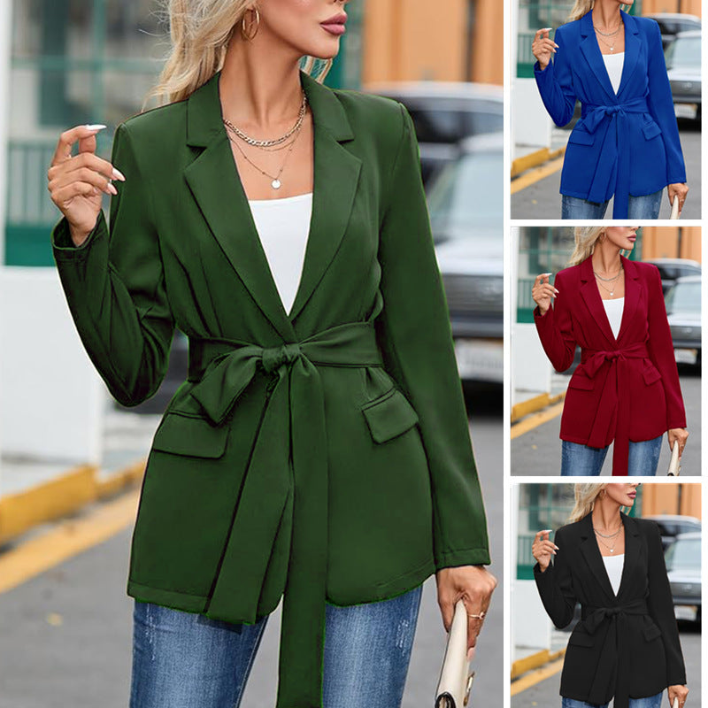 Eleganter Damen Blazer Sportlich Mit Gürtel