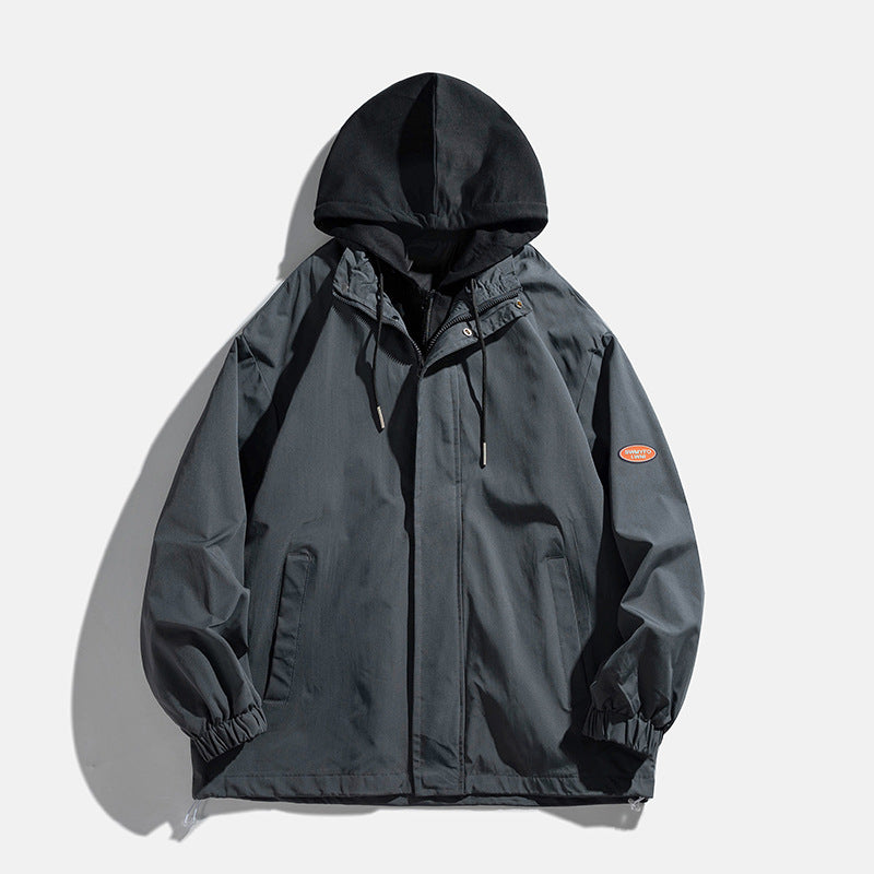 Unisex Übergangsjacke atmungsaktiv mit Kapuze Wasserabweisend