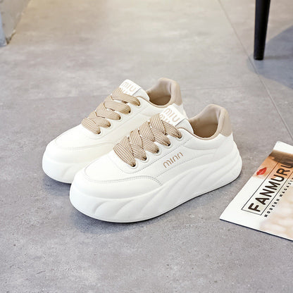 Damen Sneaker atmungsaktiv mit dicker Sohle Sportlich