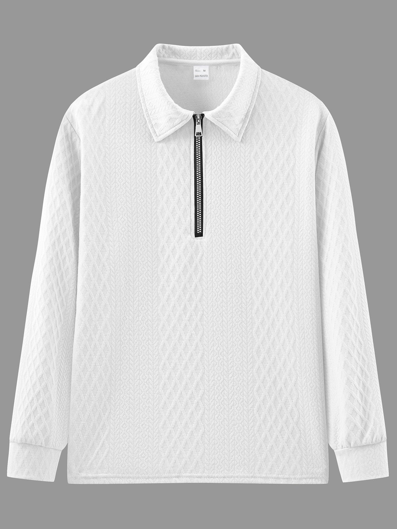Herren Sweatshirt Stehkragen Strukturiert Modisch