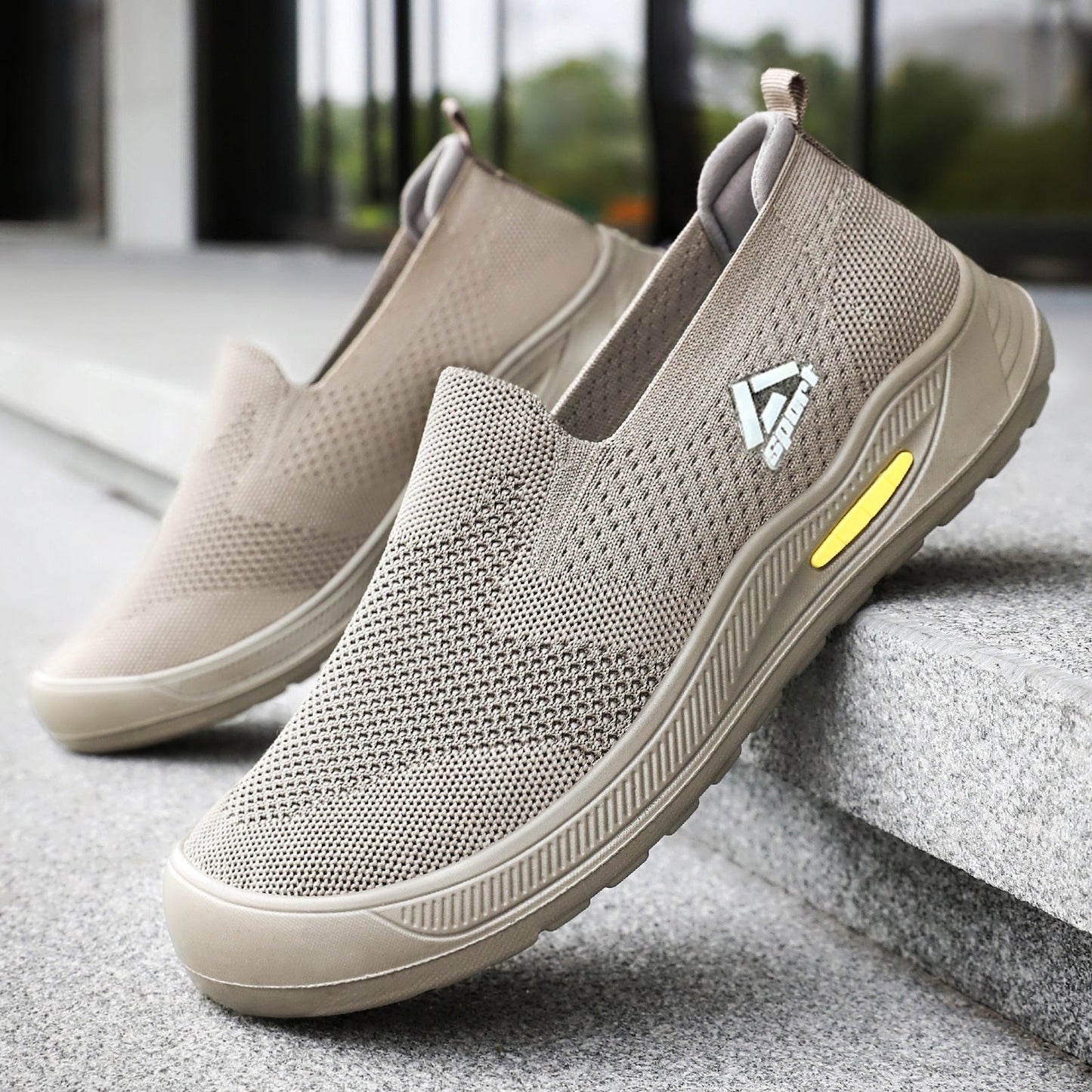 Damen Sportschuhe Elastisch Bequem Slip-On Sneaker
